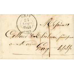 1848 – Lettre manuscrite de...