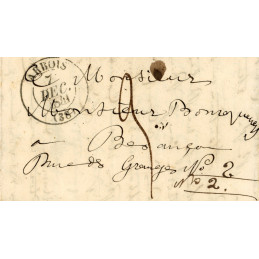 1834 – Lettre manuscrite...