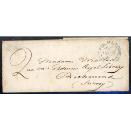 1855 Lettre ancienne pli...