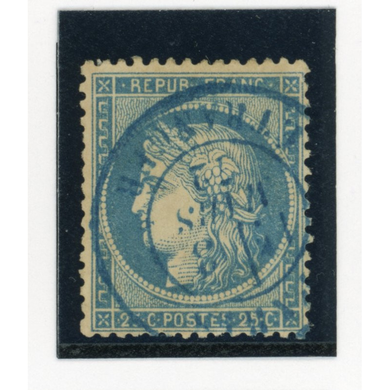 60 A - Cachet Bleu Paris Etranger - Cote 12 euros