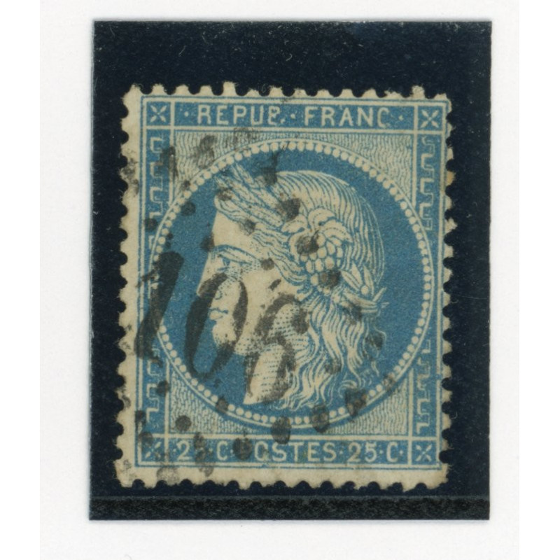 60 A - Oblitere - Variete Tache Bleu sur B de REPUB - Cote 62 euros