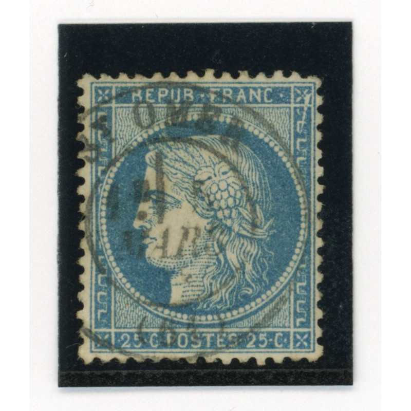 60 A - Cachet a Date - Variete Cassure en haut - Cote 62 euros