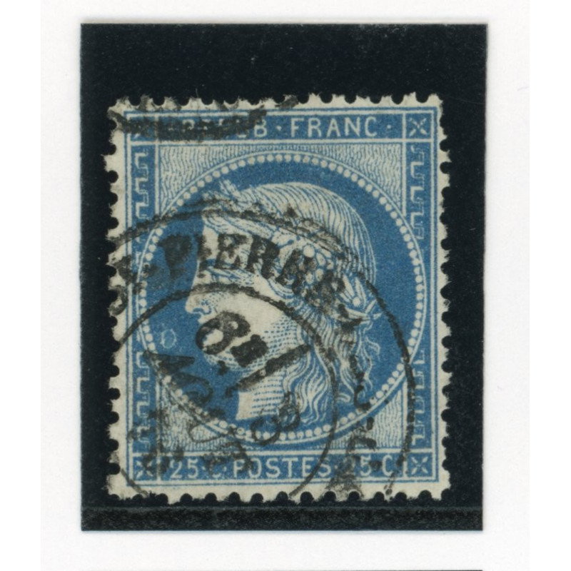 60 C -  Cachet a Date - Variete Anneau Lune devant la bouche - Cote 62 euros