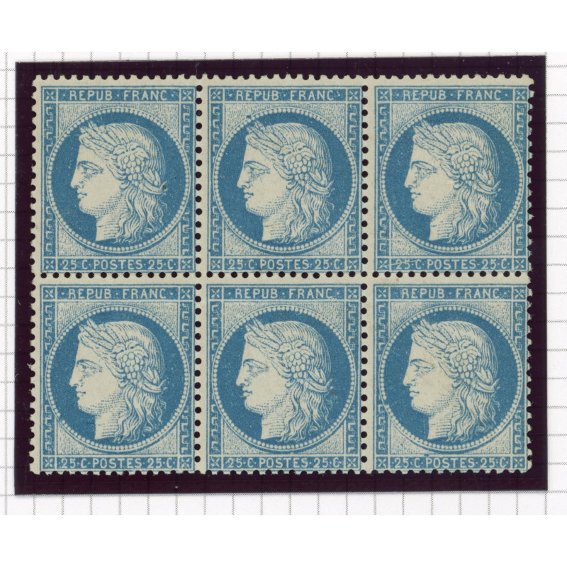 60 A -  Neuf * - Bloc de 6 - Cote 1500 euros