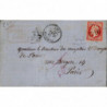 24 Oblitéré GC 4010 du 13/01/1867 - Depart Treguier - Cote 105 Euros