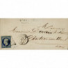 10 Oblitéré PC 481 du 22/02/1854 - Depart Bourges (17) - Cote 83 Euros
