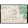 53 Oblitéré GC 2502 - Depart Montpellier (33) - 5 timbres - Cote 223 Euros
