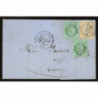 53 & 59 Oblitéré GC 2549 - Depart Morteau - 3 Timbres - Cote 43 Euros