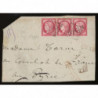 57 Oblitéré GC 5083 - Depart Constantinople (Turquie) -   - Bande de 3 - Cote 255 Euros