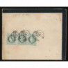 50 Oblitéré Cachet a Date du 16/11/1874 - Depart  - 3 Timbres - Cote 150 Euros