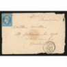 22 Oblitéré GC 5075 du 27/03/1865 - Depart Tlemcen (Algerie) - Cote 60 Euros