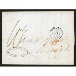 Oblitéré  du 29/10/1853 -...