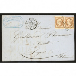 13 Oblitéré G du 26/02/1861...