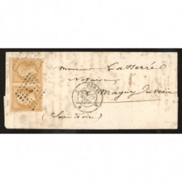 13 Oblitéré A du 27/03/1858...