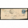 29B Oblitéré GC 2240 du 10/06/1871 - Depart Marseille (12) - Variété Anneau Lune sous le menton - Cote 48 Euros