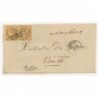 43 Oblitéré GC 3273 du 29/01/1871 - Depart Salins (38) - 2 Timbres - Cote 203 Euros