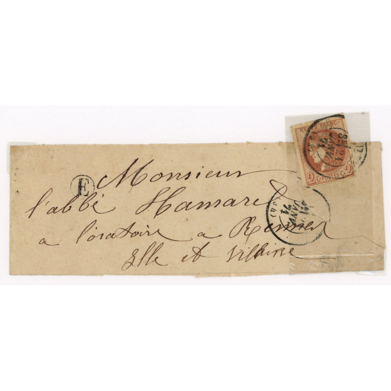 40 Oblitéré Cachet a Date du 21/01/1871 - Depart  - Cote 6000 Euros