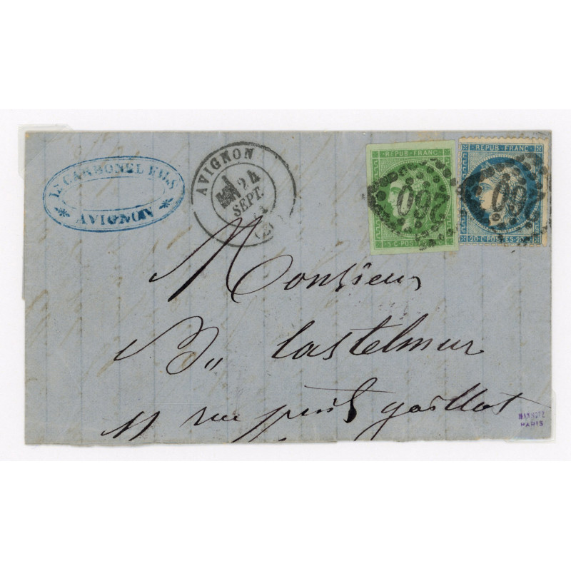 42 & 60A Oblitéré GC 260 - Depart Avignon (86) - Cote 323 Euros