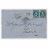 22 Oblitéré GC 260 du Septembre 1868 - Depart Avignon (86) -   - 2 Timbres - Cote 70 Euros