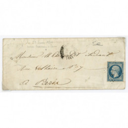 15 Oblitéré  du 27/06/1854...