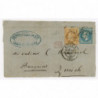 28B & 29B Oblitéré GC 3218 du 16/08/1870 - Depart Roubaix (57) -   - Cote 78 Euros