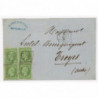 20 Oblitéré GC 2240 du 26/12/1867 - Depart Marseille (12) - 4 Timbres - Cote 353 Euros