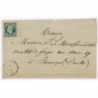 14 Oblitéré Cachet Perlé du 1855 - Depart  - Cote 140 Euros