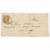 13 Oblitéré Cachet Perlé du 1862 - Depart Viry Chatillon (72) - Cote 140 Euros