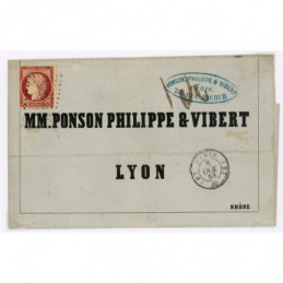 6 Oblitéré B du 06/10/1853...