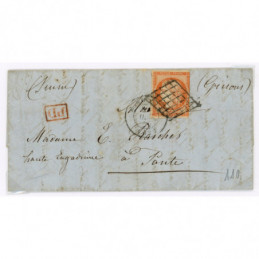 5 Oblitéré Grille du 1850 -...