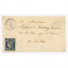 4 Oblitéré PC 2879 du 23/07/1852 - Depart Septeuil (72) - Cote 150 Euros