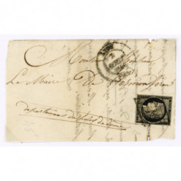 3 Oblitéré Grille - Depart...