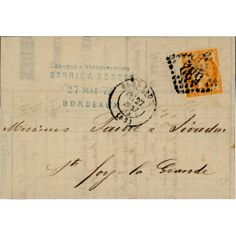 48 Oblitéré GC 582 - Depart Bordeaux (32) - Cote 255 Euros