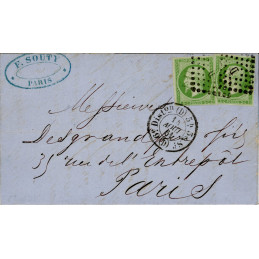 12 Oblitéré D du 14/08/1861...