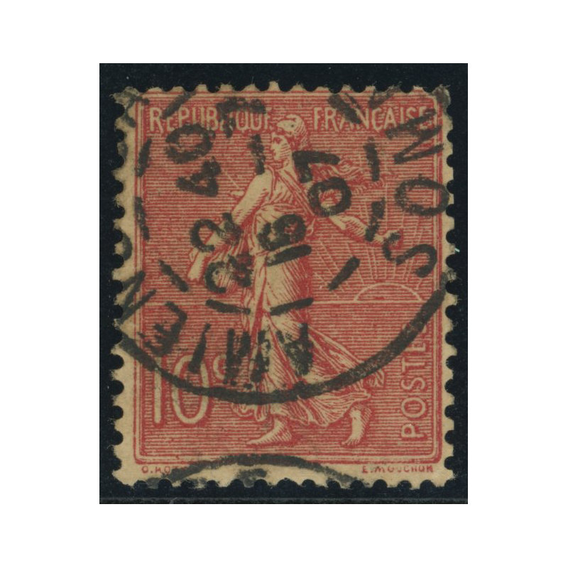 YT 129 - Oblitere - du 16/07/1907 - Type III