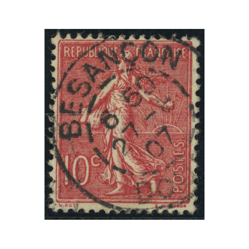YT 129 - Oblitere - Besqncon 1907 - Type III