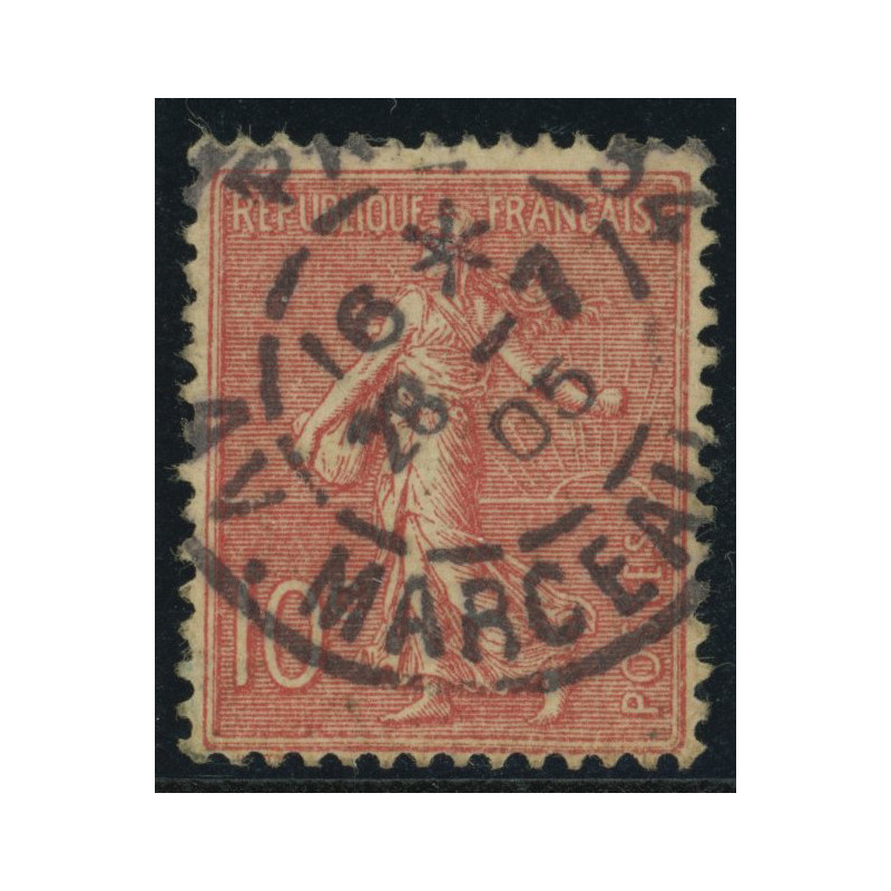 YT 129 - Oblitere - Paris du 28/07/1905 - Type III