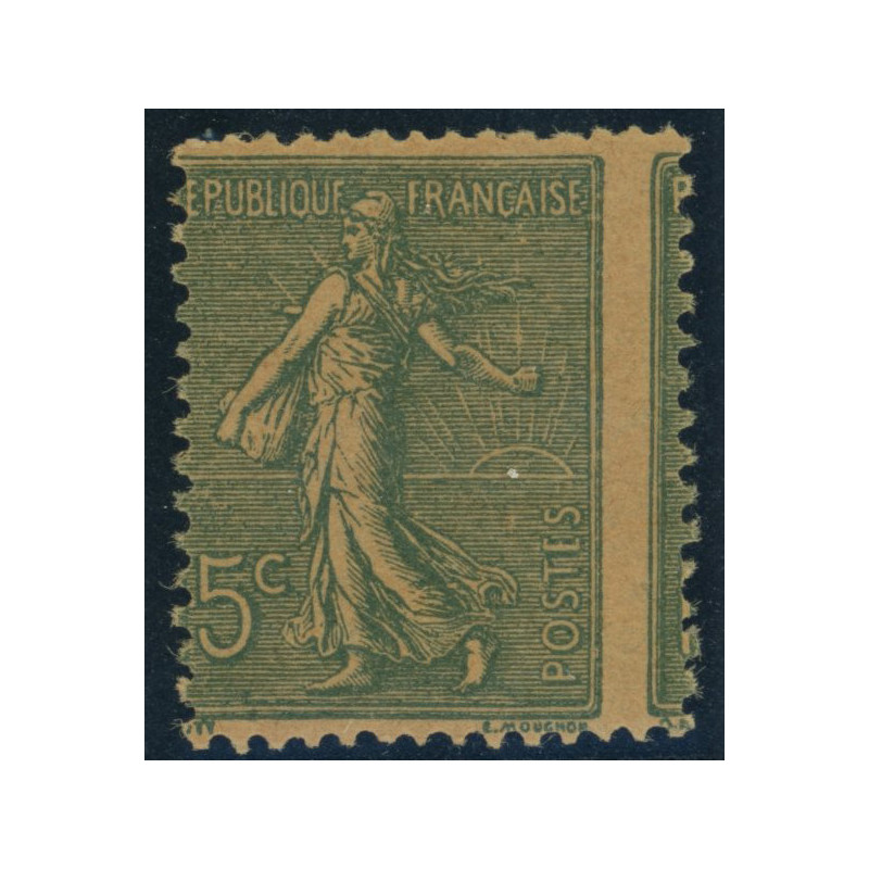 YT 130 - Neuf x - Variete - Impression a Cheval