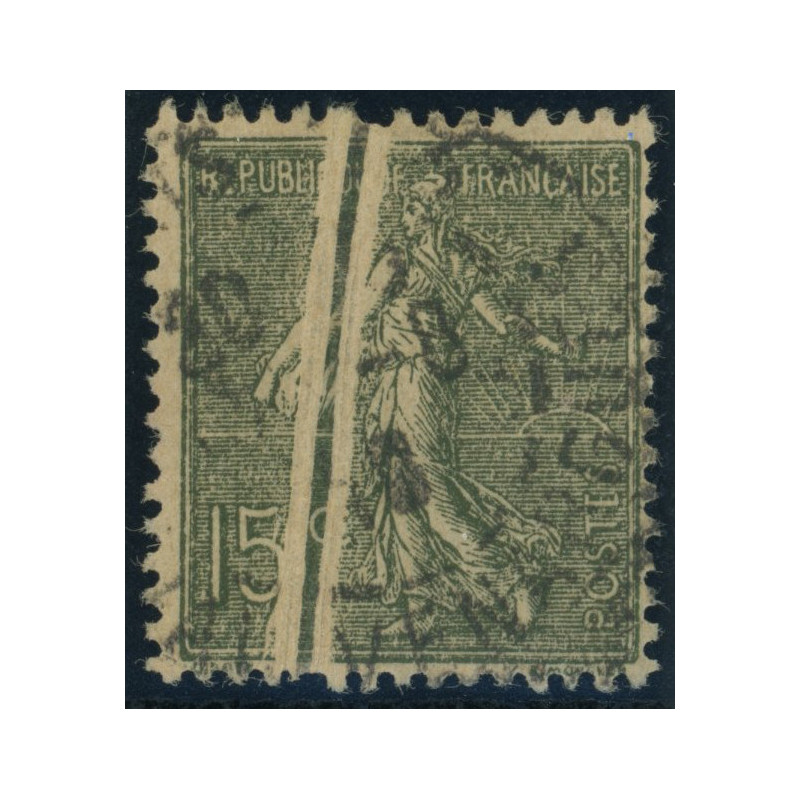 YT 130 - Oblitere - Variete - Plis Accordon