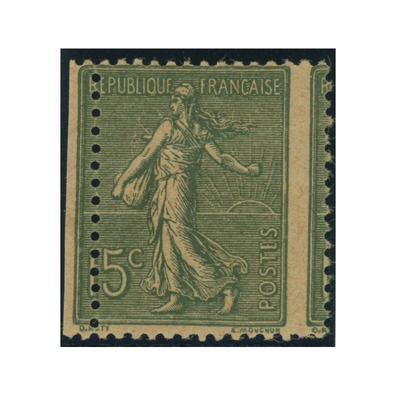 YT 130 - Neuf x - Variete - Impression a Cheval