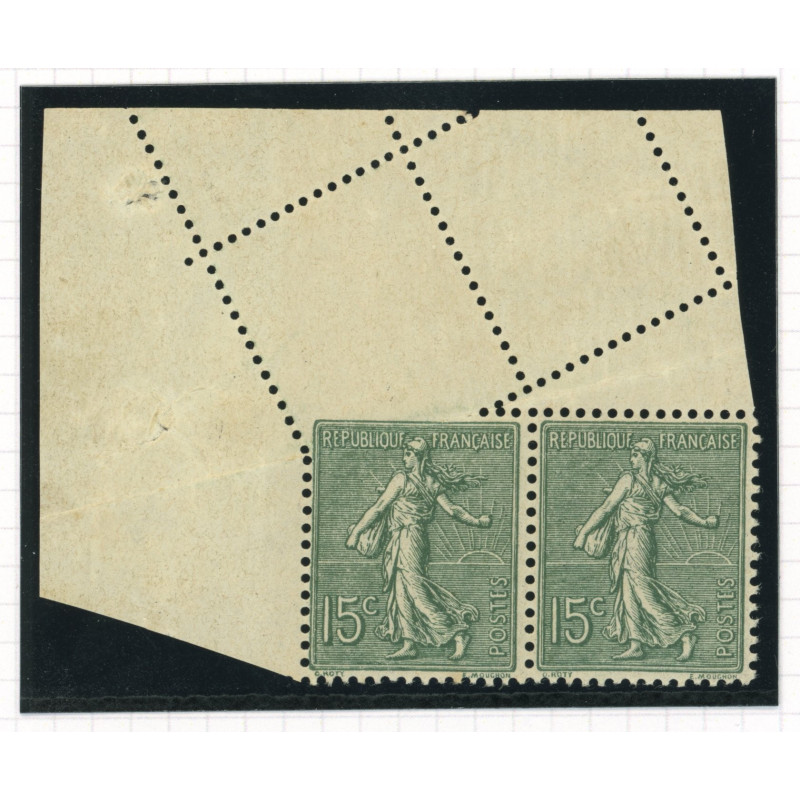 YT 130 - Neuf xx - Variete - Piquage Oblique - Paire