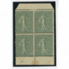 YT 130 - Neuf x - Bloc de 4 - Type V - Provenant de Carnet