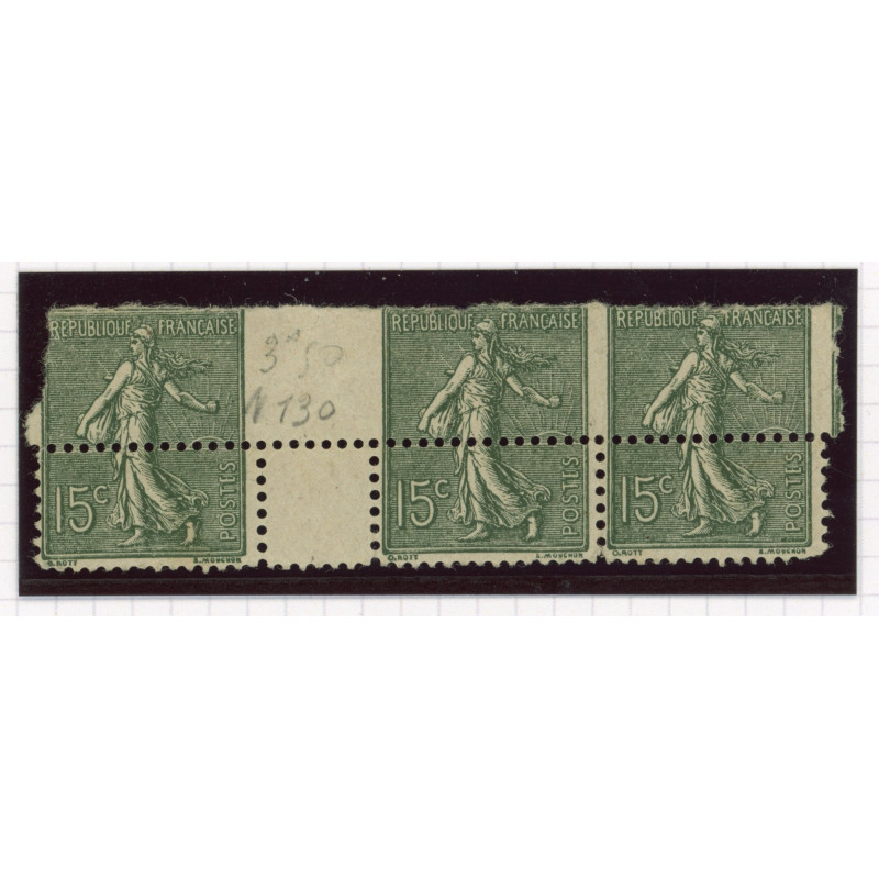 YT 130 - Neuf xx - Variete - Impression a Cheval