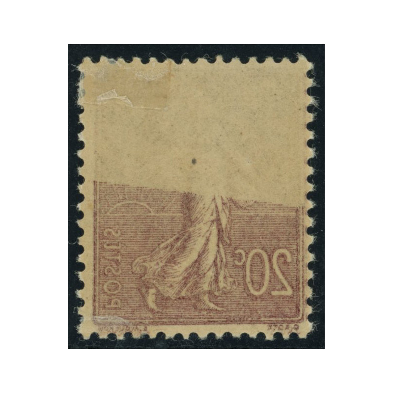 YT 131 - Neuf x - Variete - Impression Recto Verso Partielle