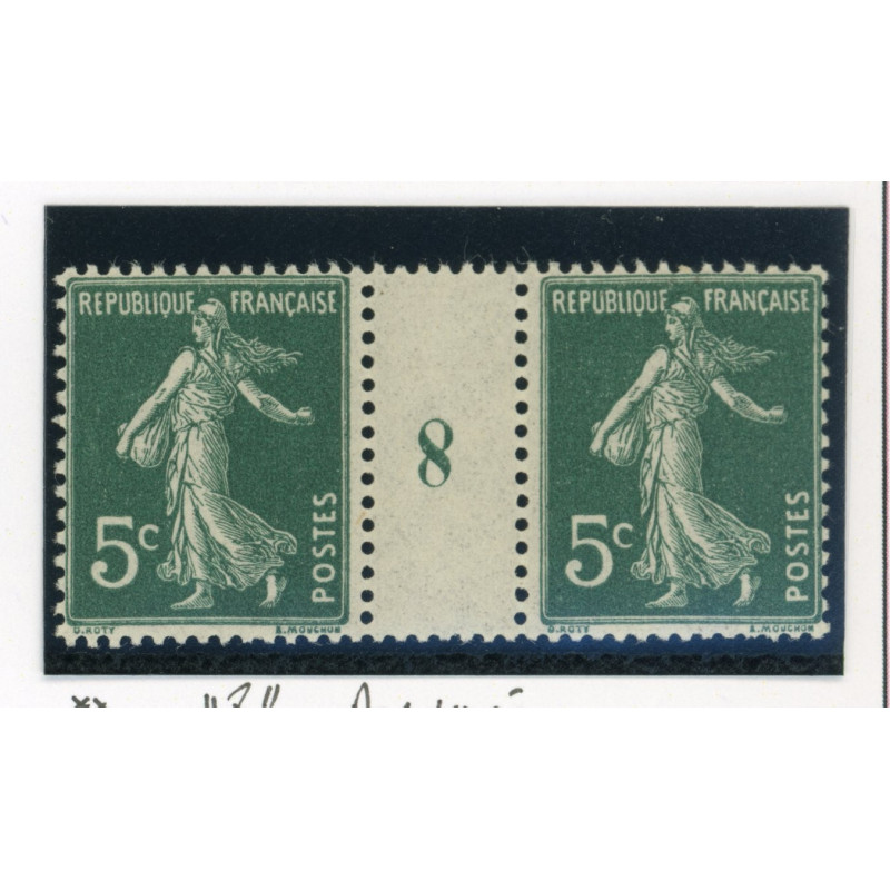 YT 137 - Neuf xx - Millesime 8 - "8" Renverse - Cote 140