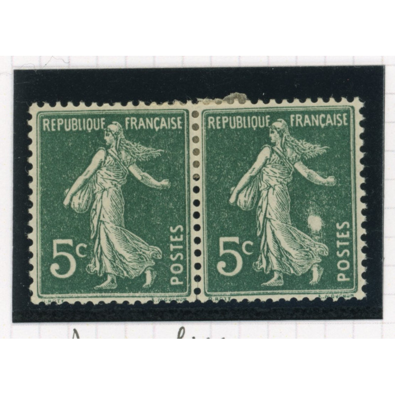 YT 137 - Neuf x - Variete - Anneau Lune - Paire