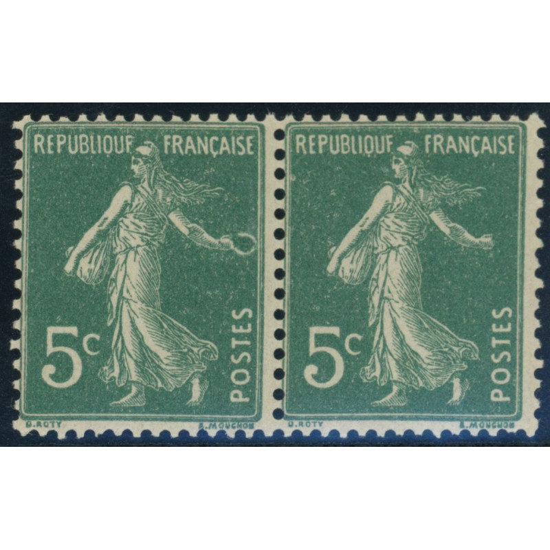 YT 137 - Neuf xx - Variete - Anneau Lune - Paire