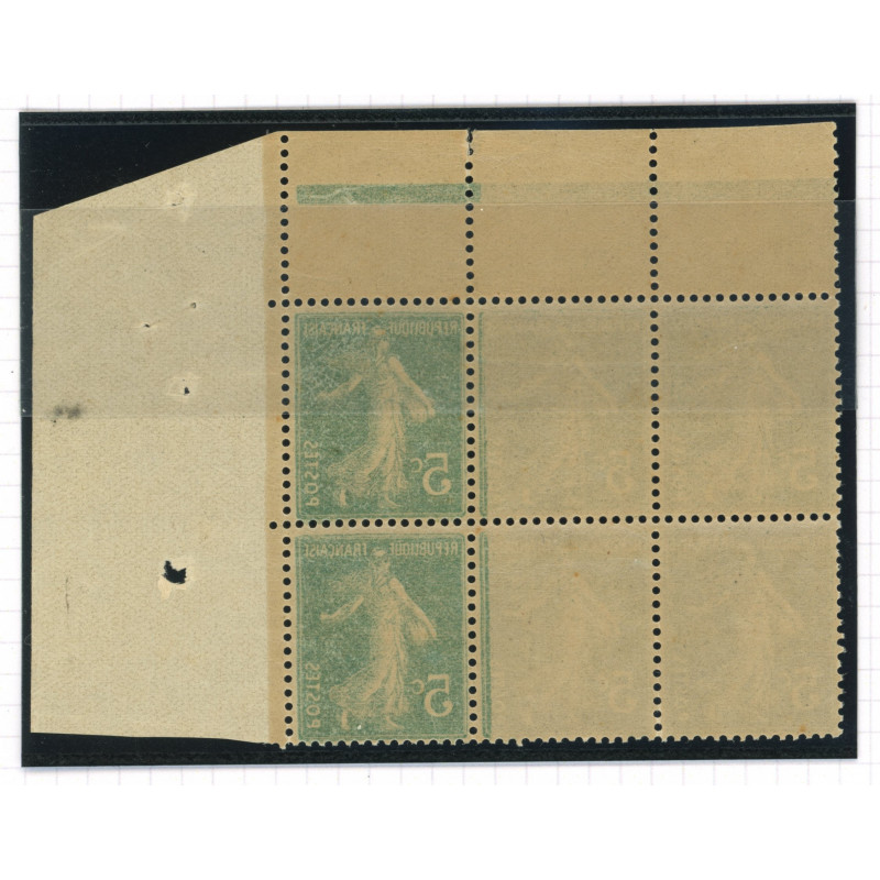 YT 137 - Neuf xx - Variete - Impression Recto Verso