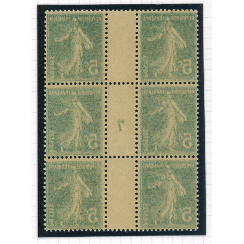 YT 137 - Neuf xx - Variete - Impression Recto Verso - Bloc de 6