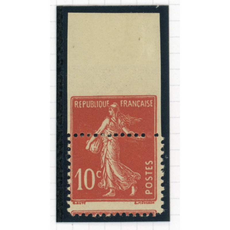 YT 138 - Neuf xx - Variete - Impression a Cheval